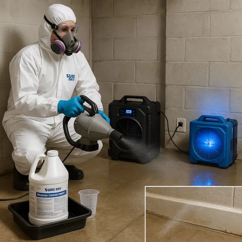 Sanitization and Odor Removal process in Great Neck Estates, NY